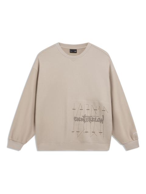 Li-Ning Counterflow Graphic Sweatshirt 'Light Brown' AWDT571-2