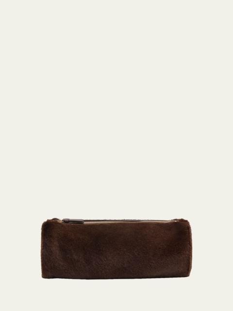 Silo Large Shearling Clutch Bag