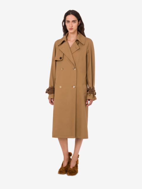 COTTON BLEND GABARDINE TRENCH COAT
