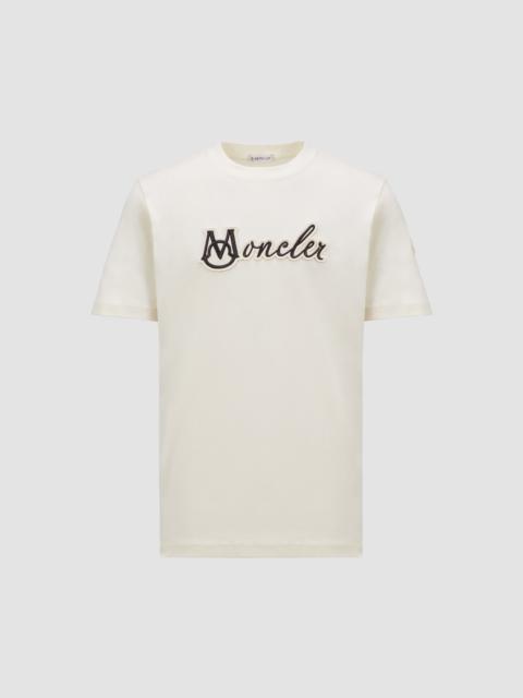 Moncler Embroidered Varsity Logo Cotton T-shirt