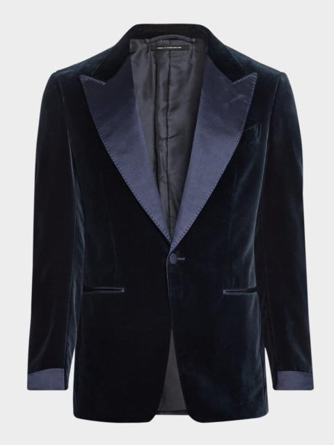 Men's Shelton Velvet and Satin Evening Jacket
