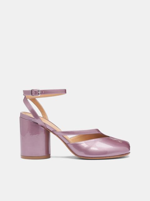Dusty Pink Patent Tabi Pumps