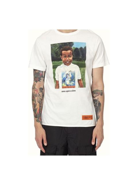 HERON PRESTON Little Boy Printing Short Sleeve White HMAA011S209140190188