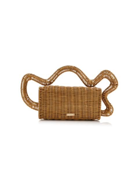 Elsa Raffia Clutch neutral
