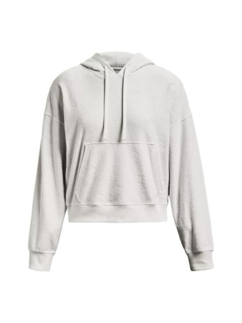 (WMNS) Under Armour Journey Terry Hoodie 'Light Grey' 1376915-006