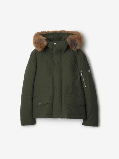 Quilted Cotton Blend Jacket