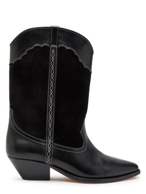 Isabel Marant étoile Duerto Western Panelled Leather Mid-calf Boots
