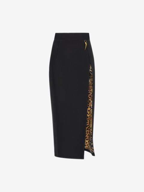 Midi skirt with slit