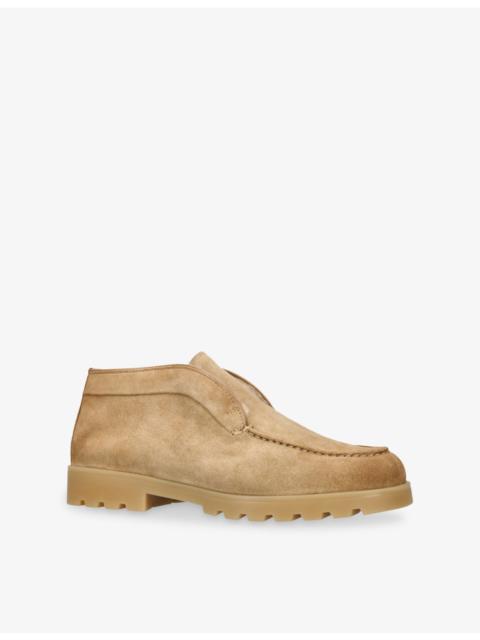 Shearling-Lined Suede Desert Boots