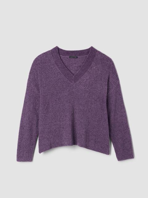 Chenille Blend V-Neck Top