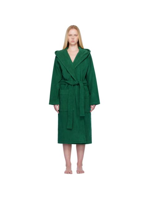 Green Terry Hooded Bathrobe