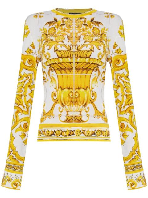 majolica print sweater