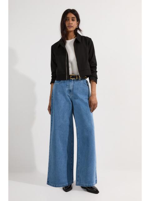 Denim Soft Wash Relaxed Straight Leg Jean