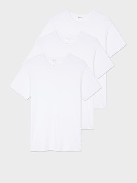 White Modal Lounge T-Shirts Three Pack