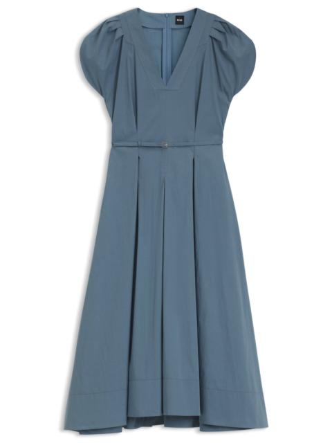 DRESS WITH BUCKLED BELT