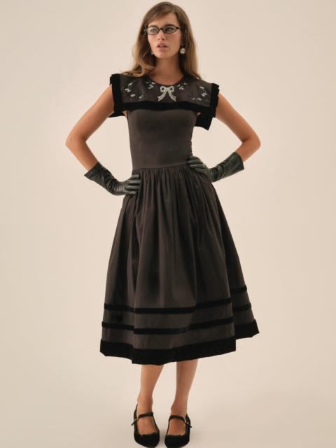 Train Station Poplin Midi Dress