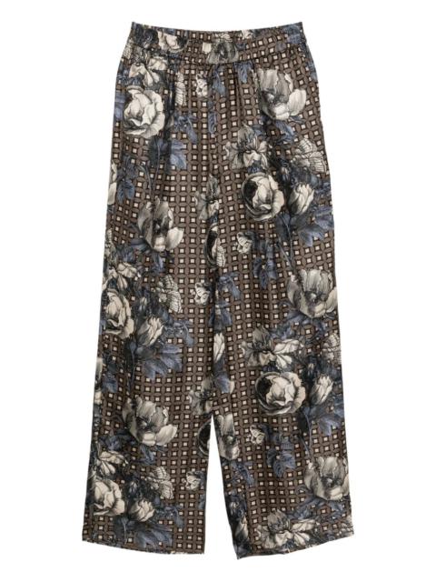 floral print trousers