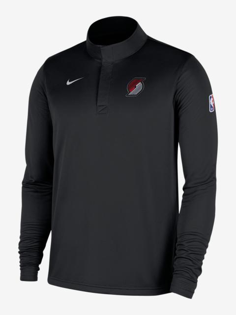 Portland Trail Blazers Men's Nike Dri-FIT NBA 1/4-Zip Long-Sleeve Top