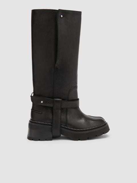 Yaka Boot Black Washed Leather