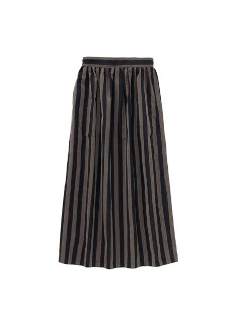 MAXI SKIRT STRIPE (N.D.) W BLACK
