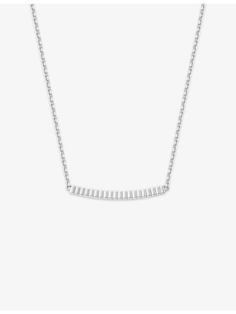 Quatre Grosgrain 18ct White-Gold Pendant Necklace