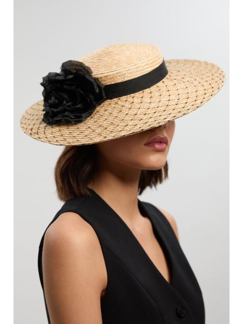 Net Natural Flower Detail Fascinator