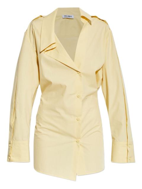 mini buttoned collared dress