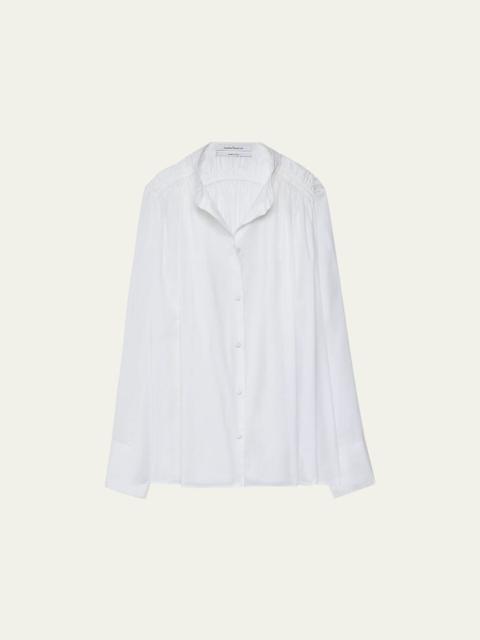 Gathered Voile Blouse