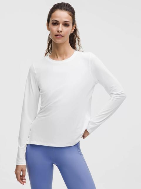 Side-Ruched Running Long-Sleeve Shirt