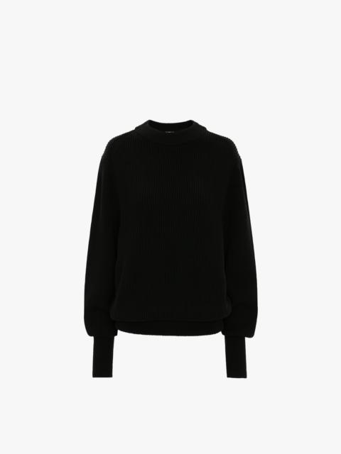 Relaxed Fit Jumper In Black
