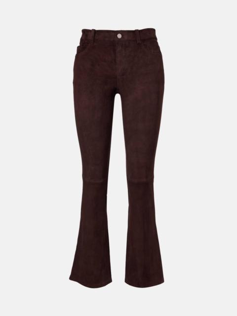 Dean 22 suede flared pants