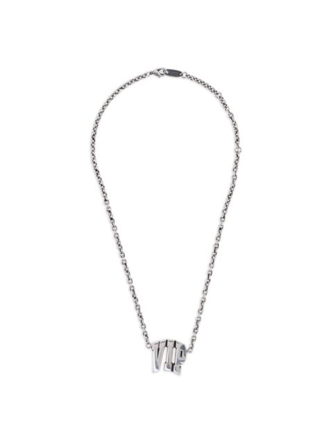 "VIP"-plaque necklace