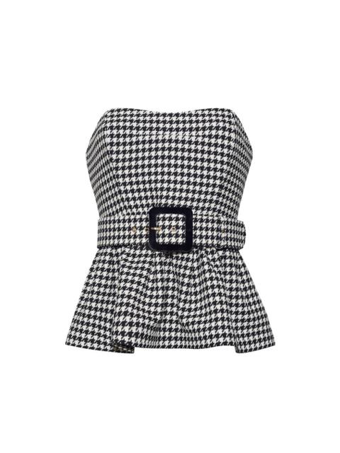 Tilda Top
A Sleek Peplum Strapless Top