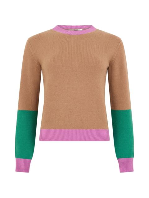 colour-block sweater
