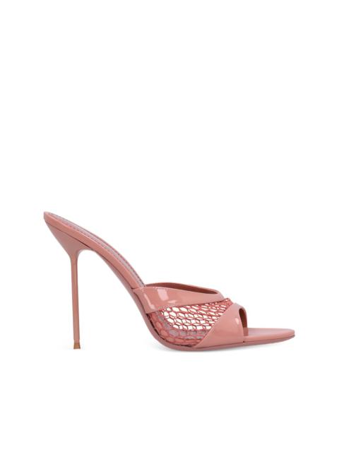 105mm Lidia patent-leather mules