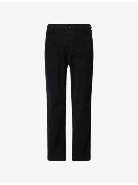 Finn Field Straight-Leg Cotton Blend Trousers