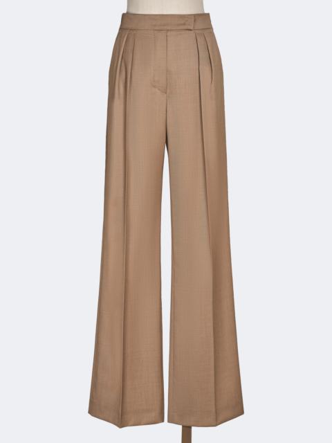 ZIMINO Wool twill trousers - HAZELNUT BROWN