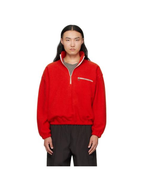 Orange Fleece Sweater