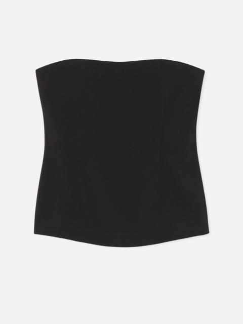 Strapless Bustier Top in Crepe