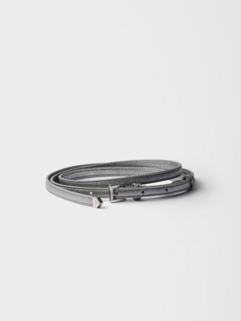 Nappa leather belt