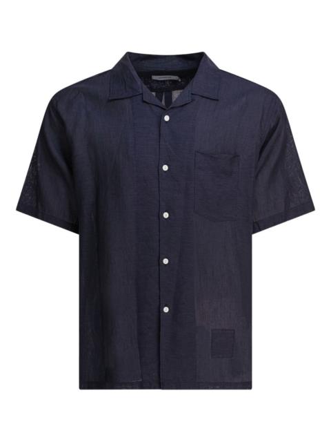 revere-collar pocket shirt