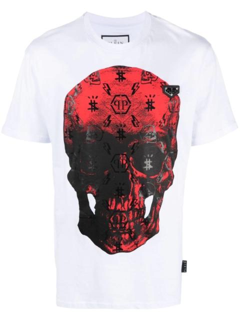 skull-print short-sleeve T-shirt