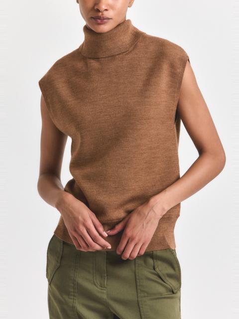 CONTRO TURTLENECK KNIT VEST
