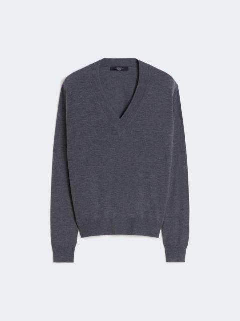 Wool and cashmere sweater - DARK GREY