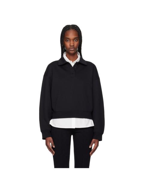 Black Sweatshirt Polo