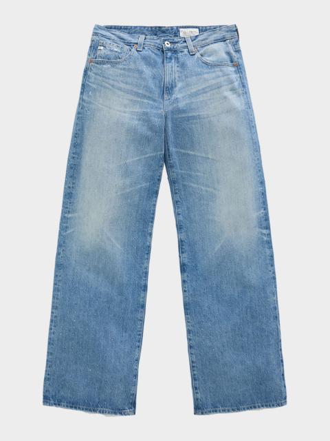 Adria Low-Rise Wide-Leg Jeans