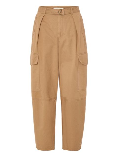 pleated cargo trousers