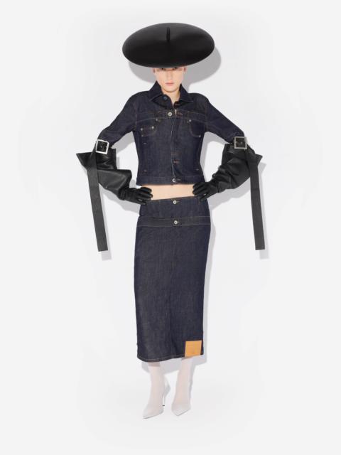 THE INVERTED DENIM SKIRT