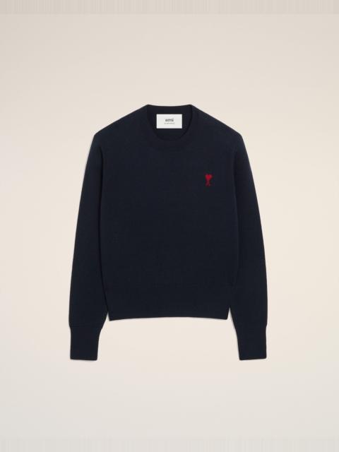 BLUE WOOL AMI DE COEUR CREWNECK SWEATER