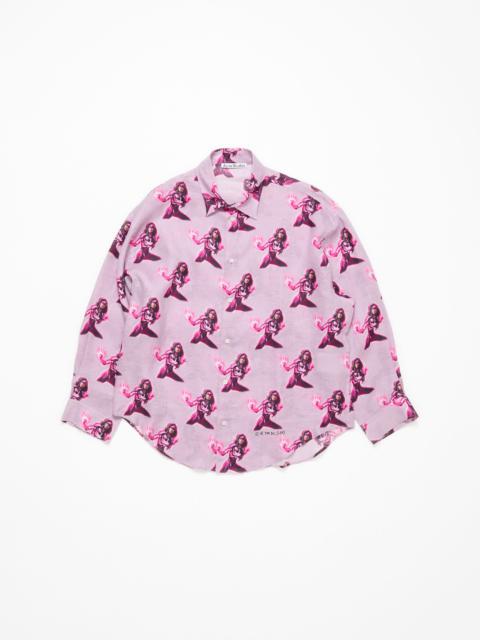 Button-up shirt printed - Pink